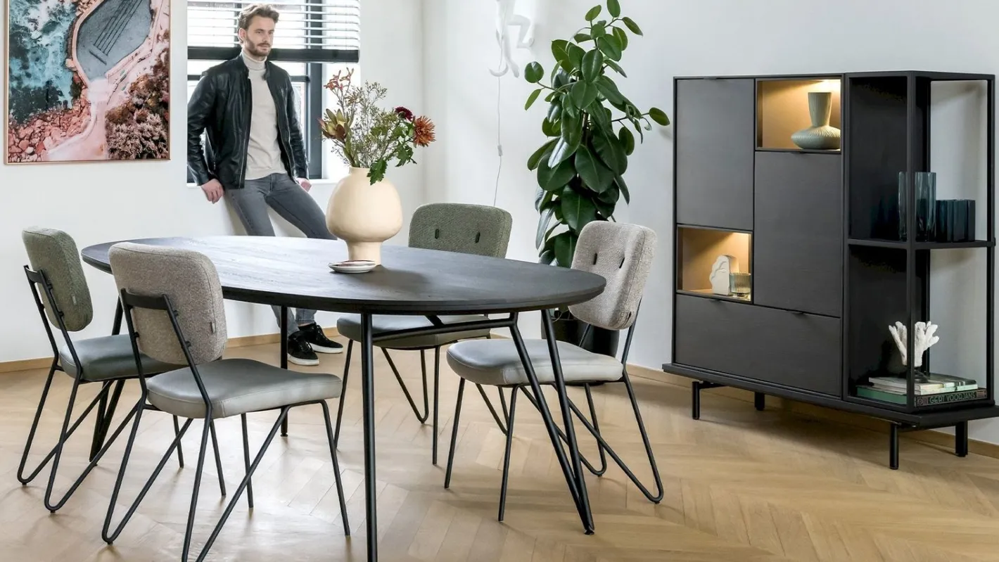 Sale XOOON June Eetkamerstoel Taupe