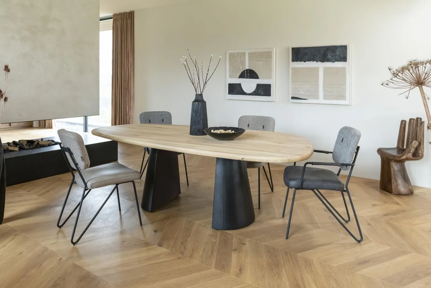 Sale XOOON June Eetkamerstoel Taupe