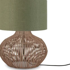 Online Good&Mojo Kalahari S Tafellamp Natural, Green Forest