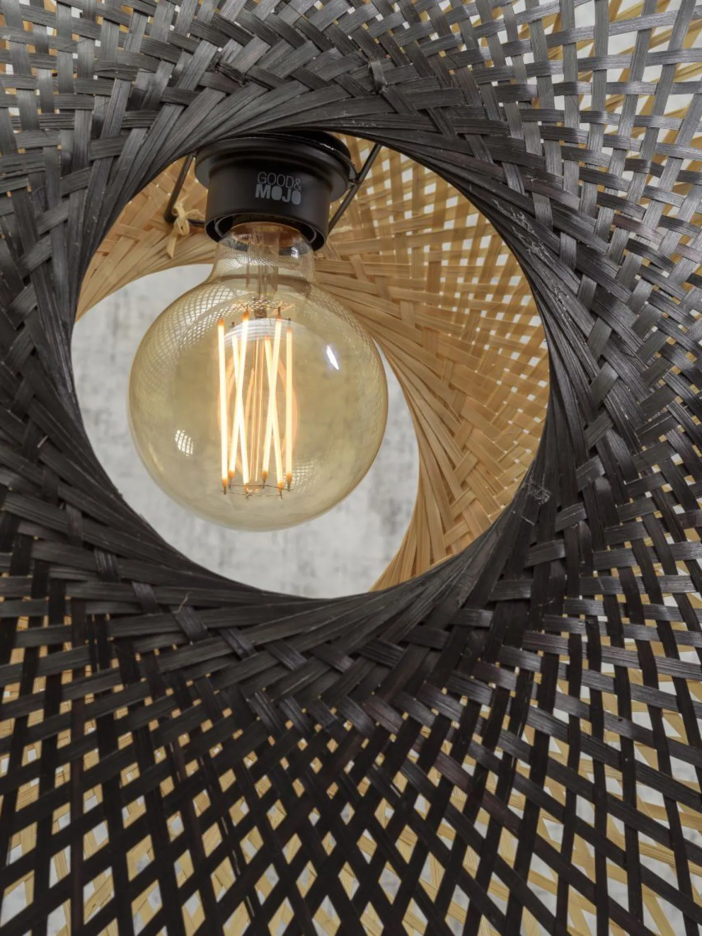 Best Good&Mojo Kalimantan Bamboo Hanglamp Natural/black