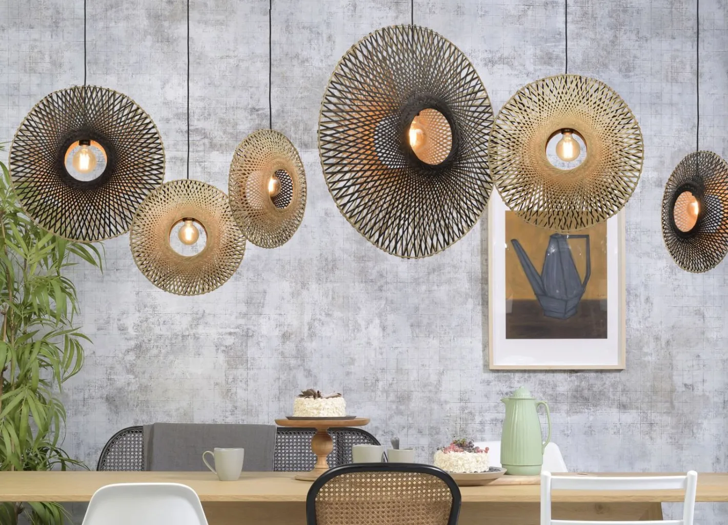 Best Good&Mojo Kalimantan Bamboo Hanglamp Natural/black