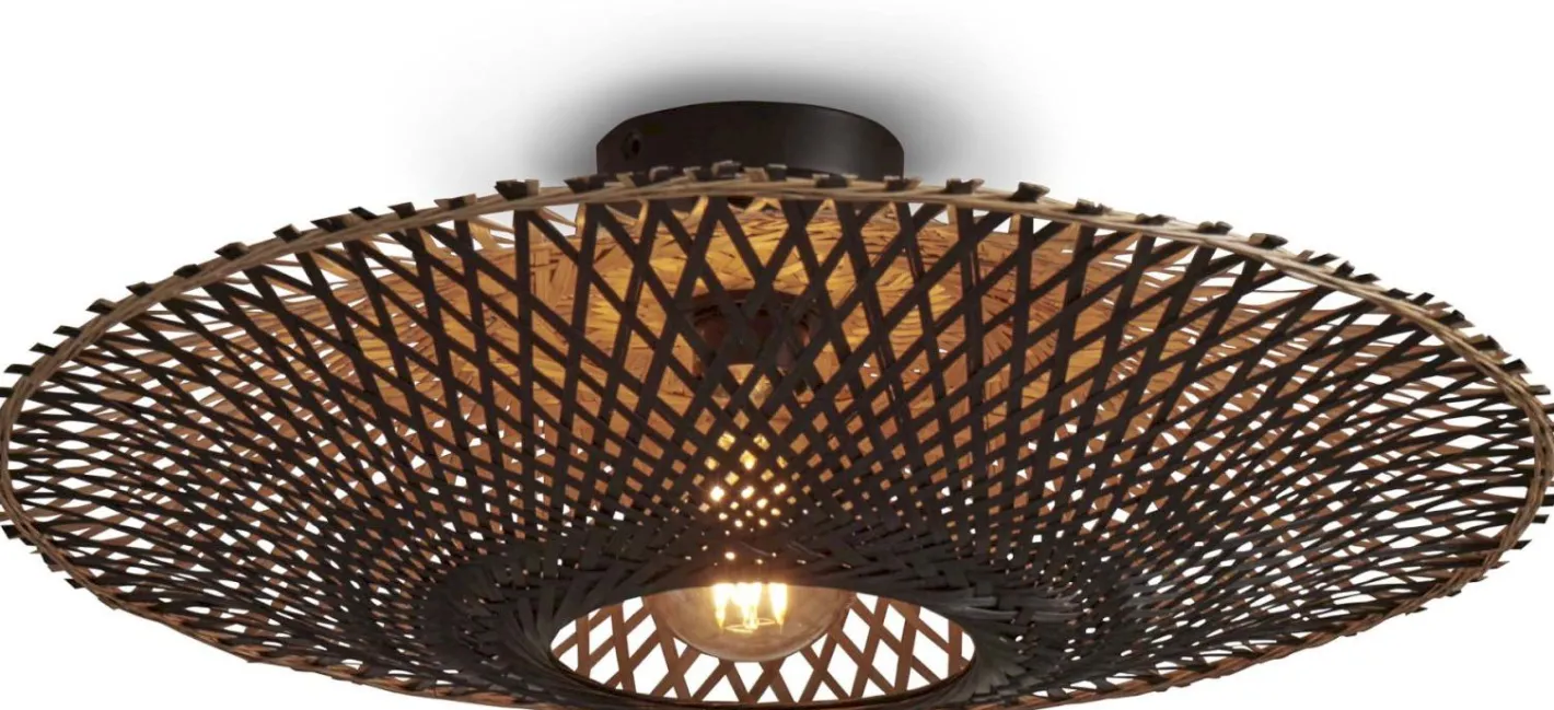 Good&Mojo Kalimantan M Plafondlamp Black, Natural