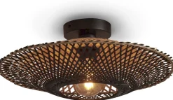Discount Good&Mojo Kalimantan S Plafondlamp Black, Natural