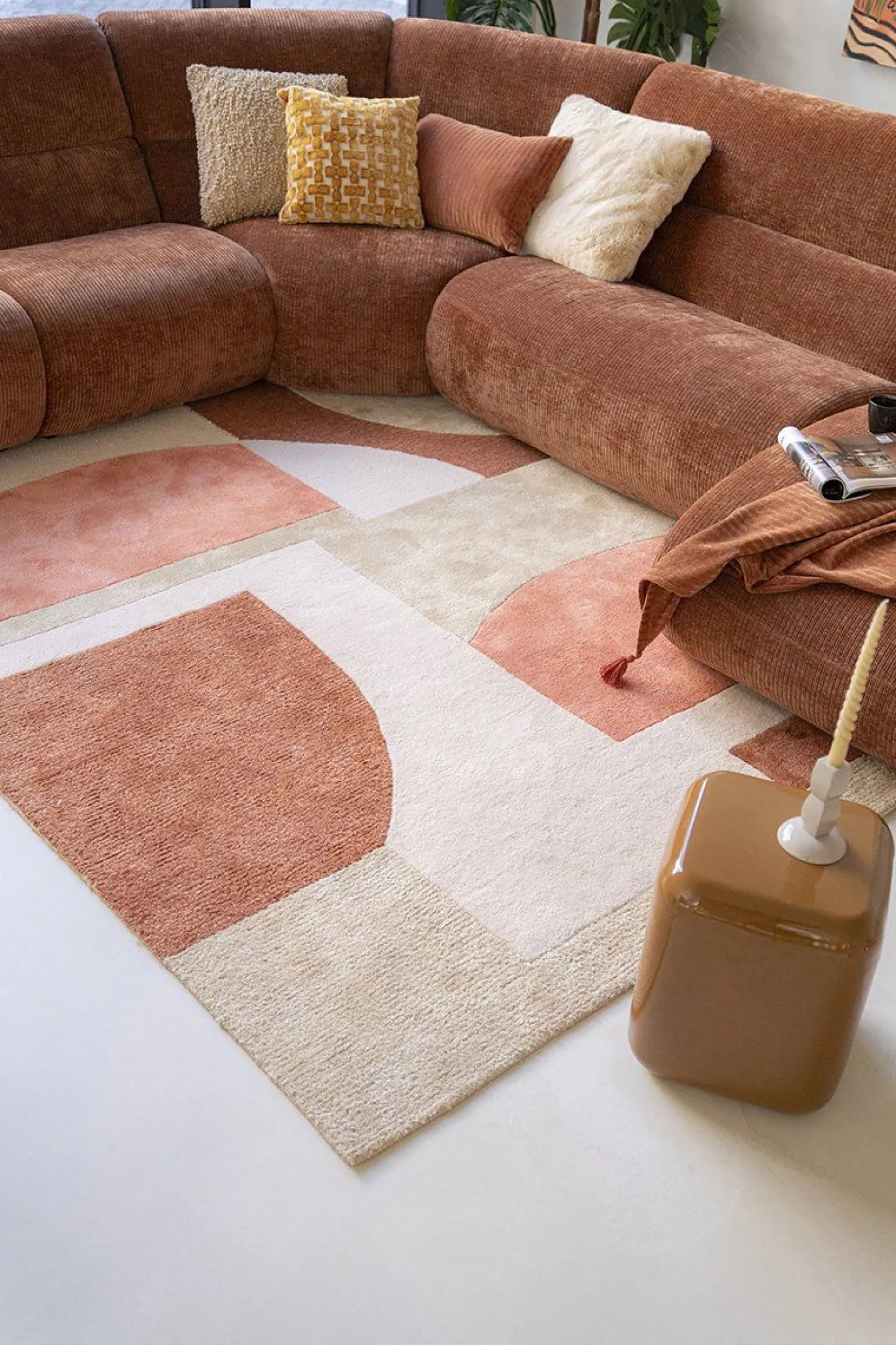 Best By Boo Kazi Vloerkleed Terracotta