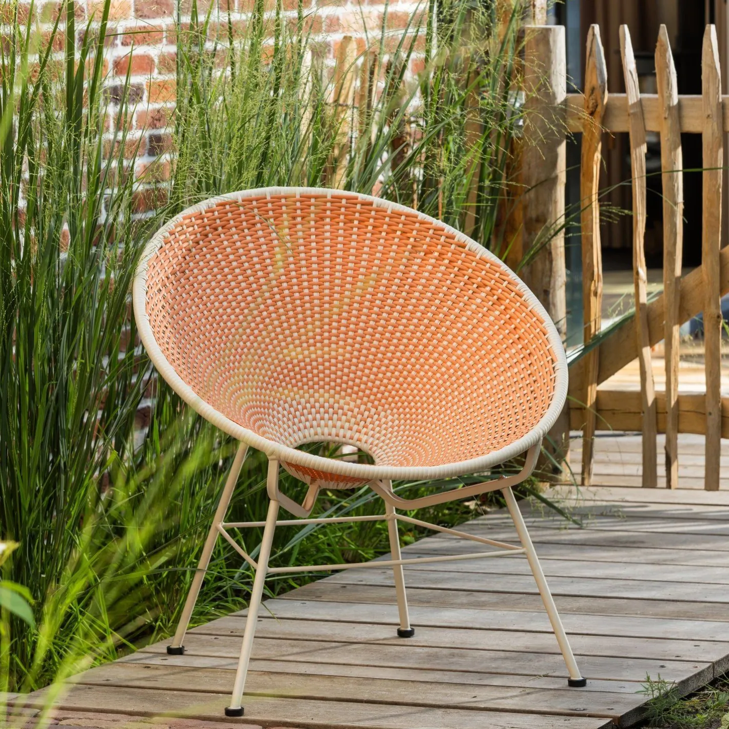 Clearance WOOOD Kazoun Tuin Tuinstoel Oranje
