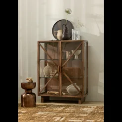 New WOOOD Kella Vitrinekast Bruin