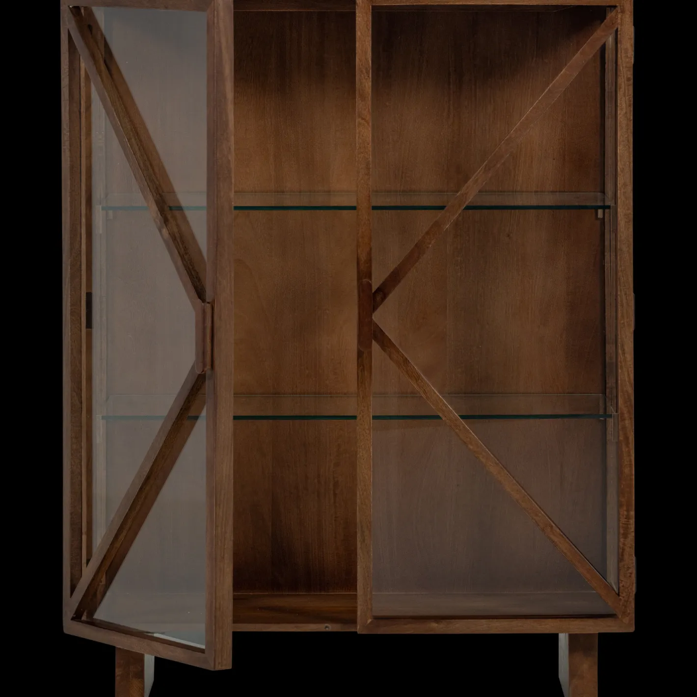 New WOOOD Kella Vitrinekast Bruin