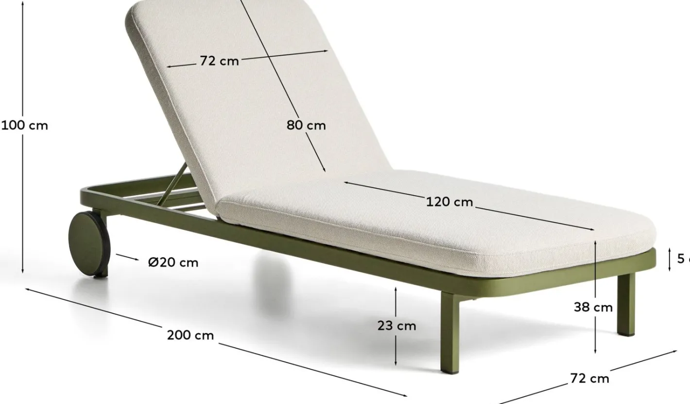 Best Kave Home Kionia Ligstoel Groen