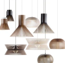 Best Secto Design Kontro 6000 Hanglamp Walnut
