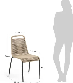 Discount Kave Home Lambton Tuinstoel Naturel
