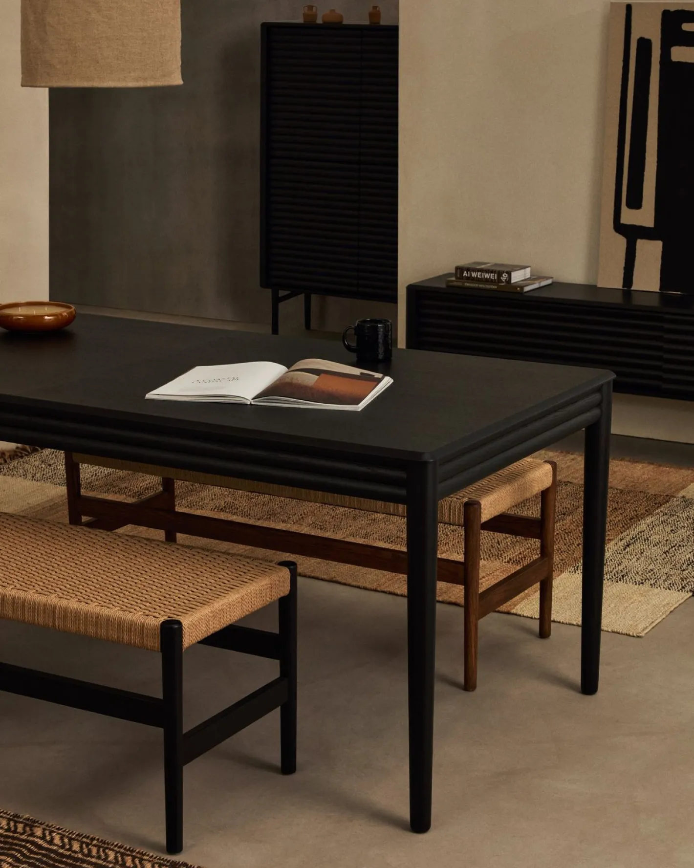Discount Kave Home Lenon Eettafel Zwart