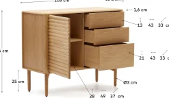 New Kave Home Lenon Dressoir Naturel