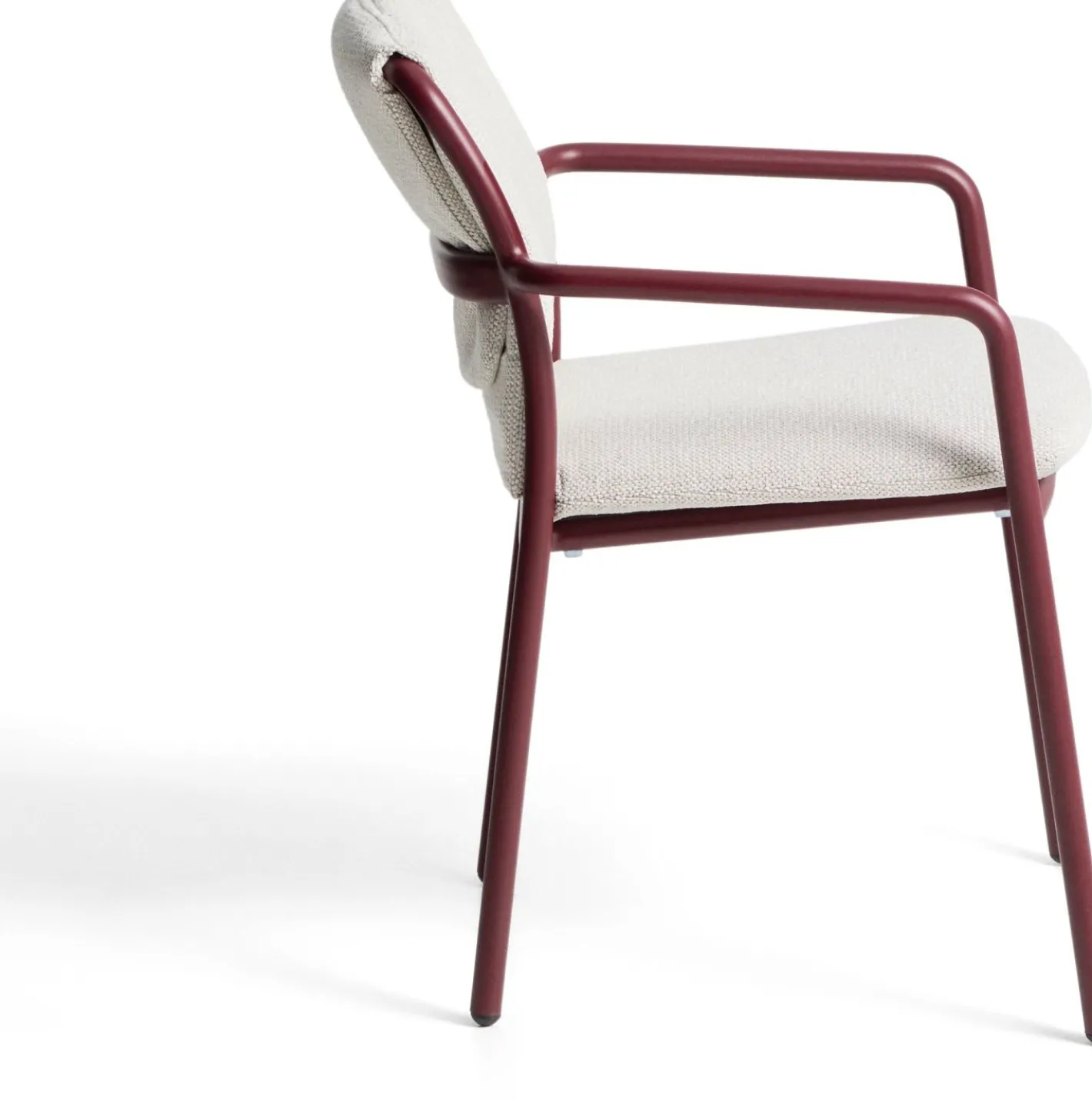 Best Kave Home Linosa Tuinstoel Donkerrood, Beige