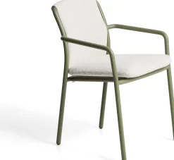 New Kave Home Linosa Tuinstoel Groen, Beige