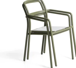 New Kave Home Linosa Tuinstoel Groen, Beige