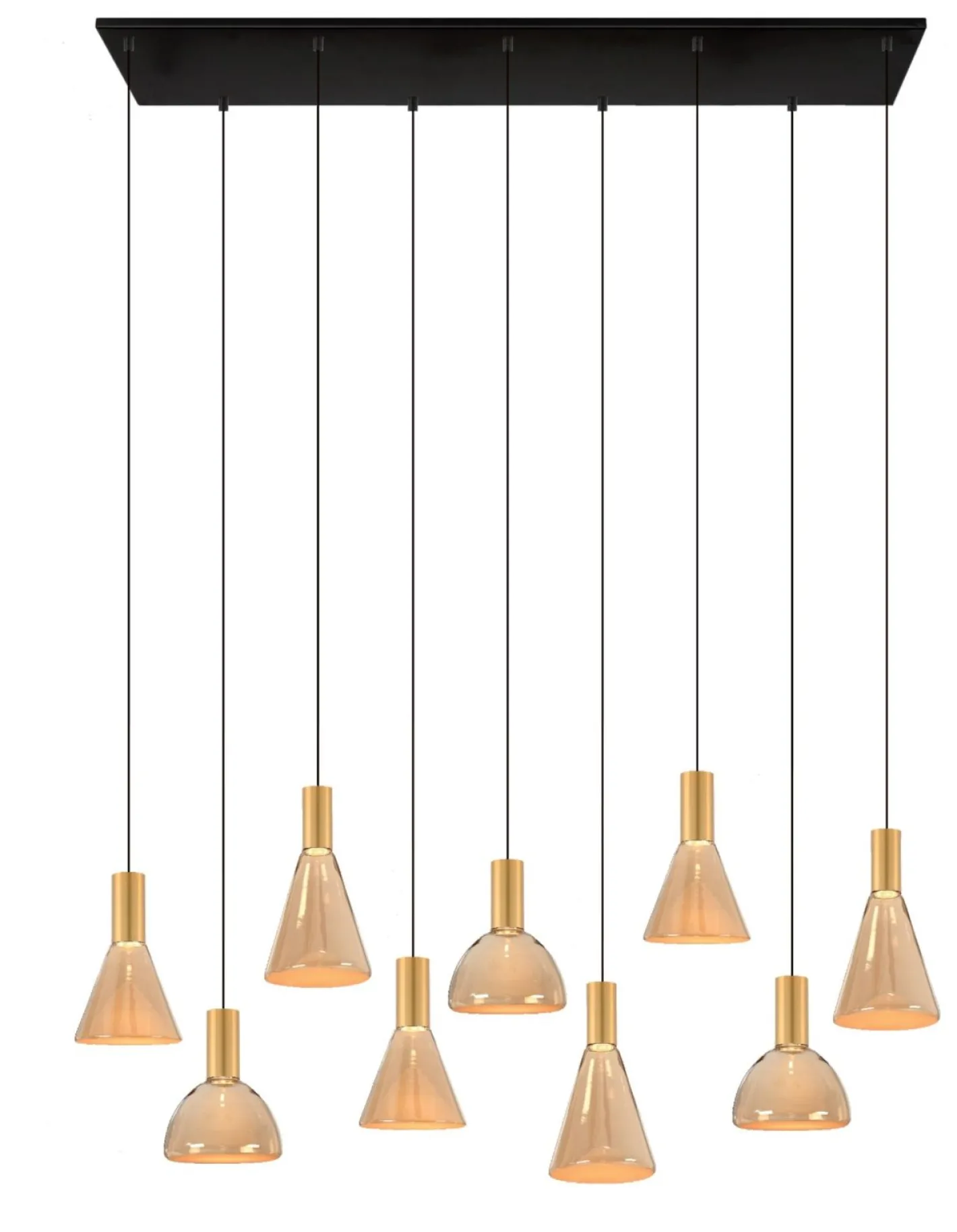 Outlet Eijerkamp Collectie Lisa Hanglamp Zwart, Brons
