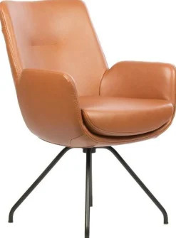 Clearance Movani Lisanne Eetkamerstoel Cognac, Lichtbruin