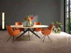 Clearance Movani Lisanne Eetkamerstoel Cognac, Lichtbruin