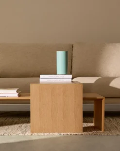 Discount Kave Home Litto Bijzettafel Lichtbruin