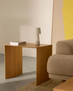 Discount Kave Home Litto Bijzettafel Lichtbruin