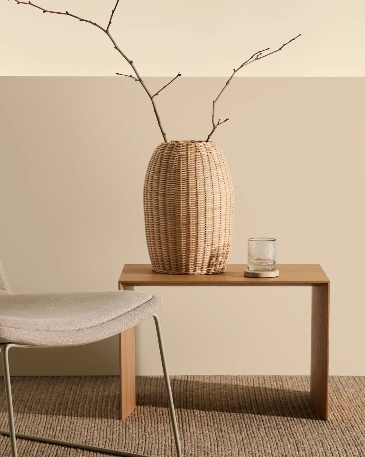 Discount Kave Home Litto Bijzettafel Lichtbruin