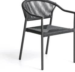 New Kave Home Livadia Tuinstoel Grafiet