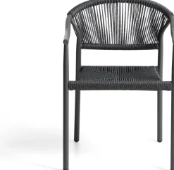 New Kave Home Livadia Tuinstoel Grafiet