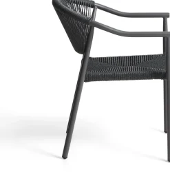New Kave Home Livadia Tuinstoel Grafiet