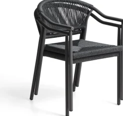 New Kave Home Livadia Tuinstoel Grafiet
