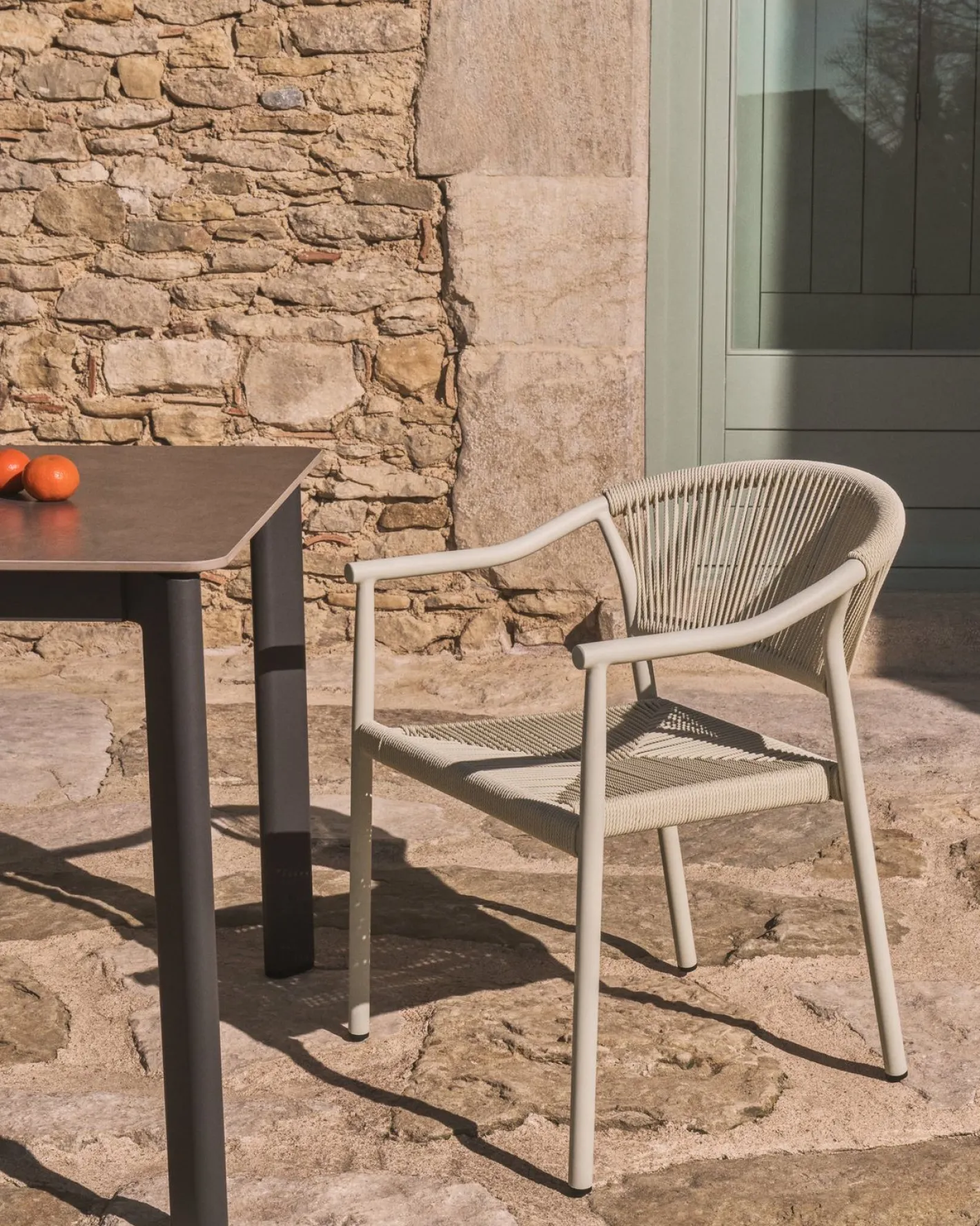 Best Kave Home Livadia Tuinstoel Ecru