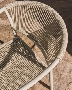 Best Kave Home Livadia Tuinstoel Ecru