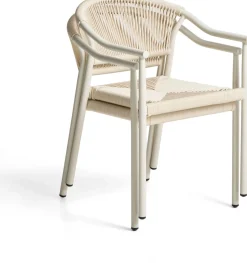 Best Kave Home Livadia Tuinstoel Ecru