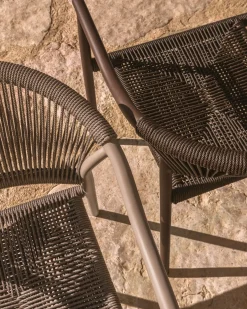 Online Kave Home Livadia Tuinstoel Taupe
