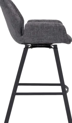 Online Trendhopper Lizz Laag Barkruk Dark Grey