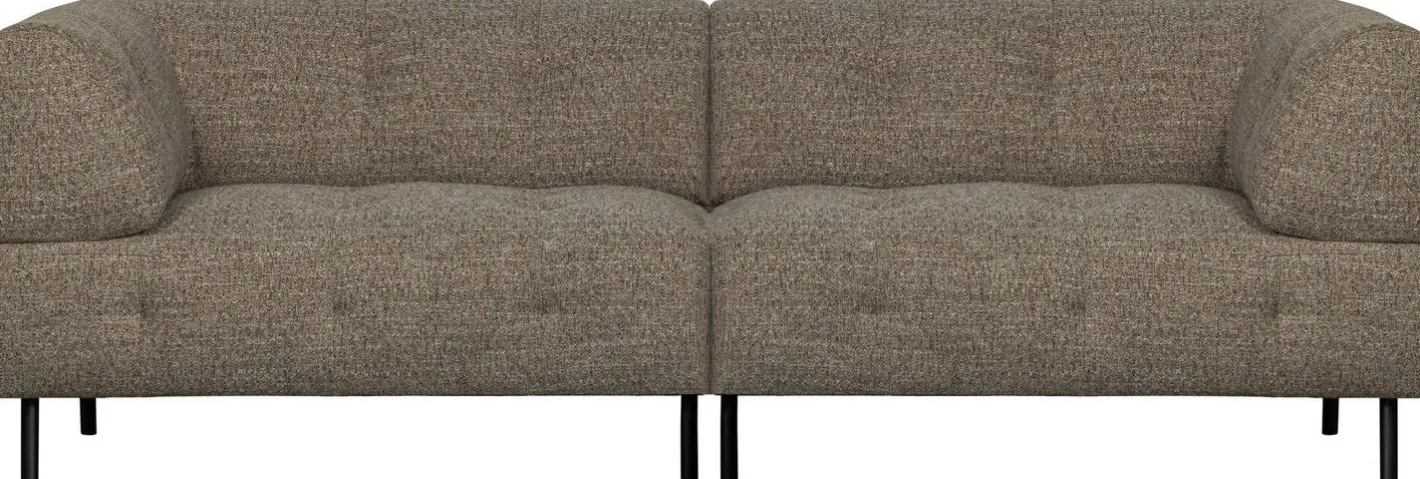 Best WOOOD Lloyd 4-Zitsbank Dark Brown Melange