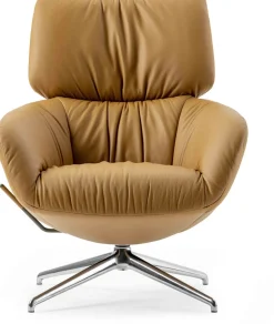 New Leolux Lodey Plus Fauteuil Brown orange