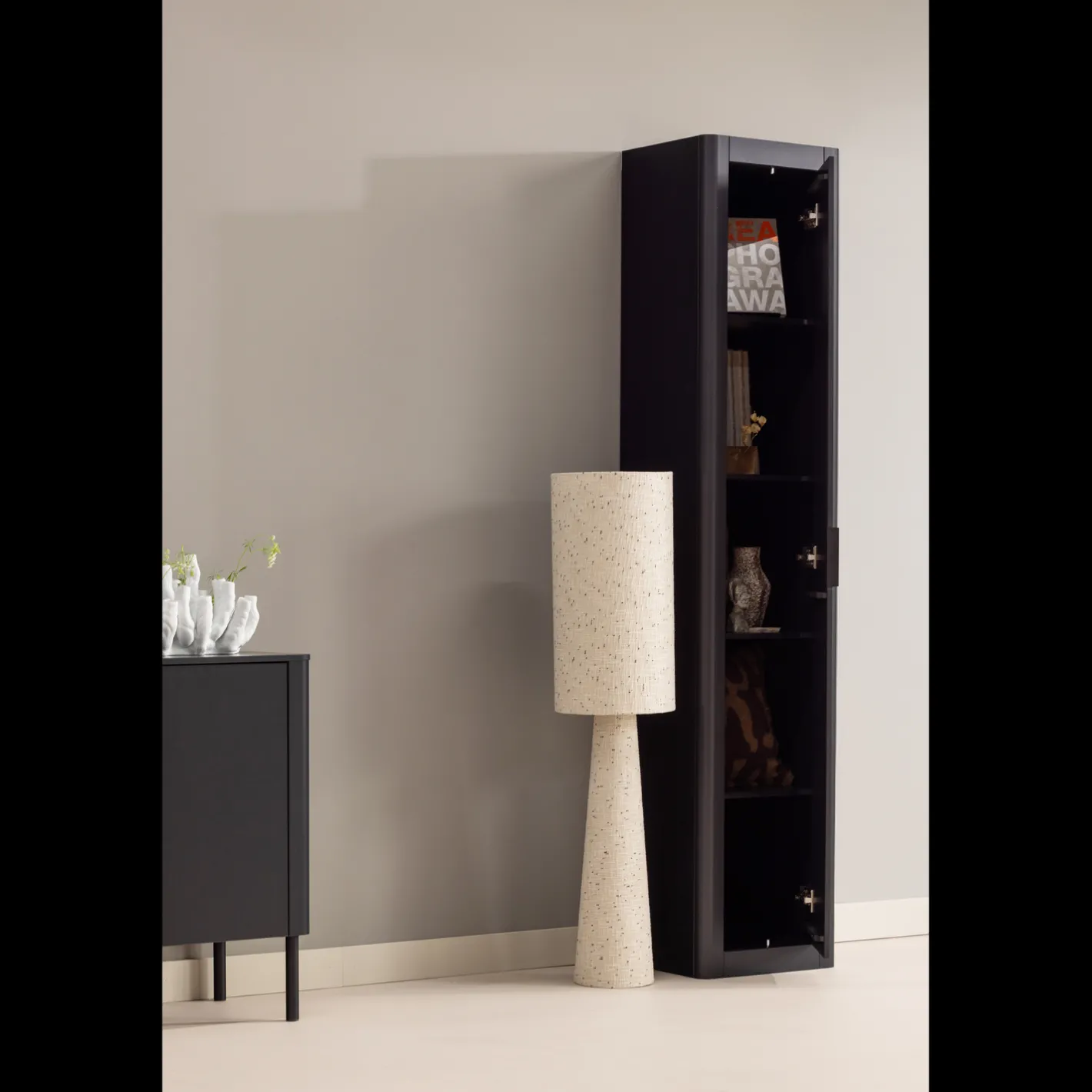 Hot WOOOD Loft Stippen Vloerlamp Naturel