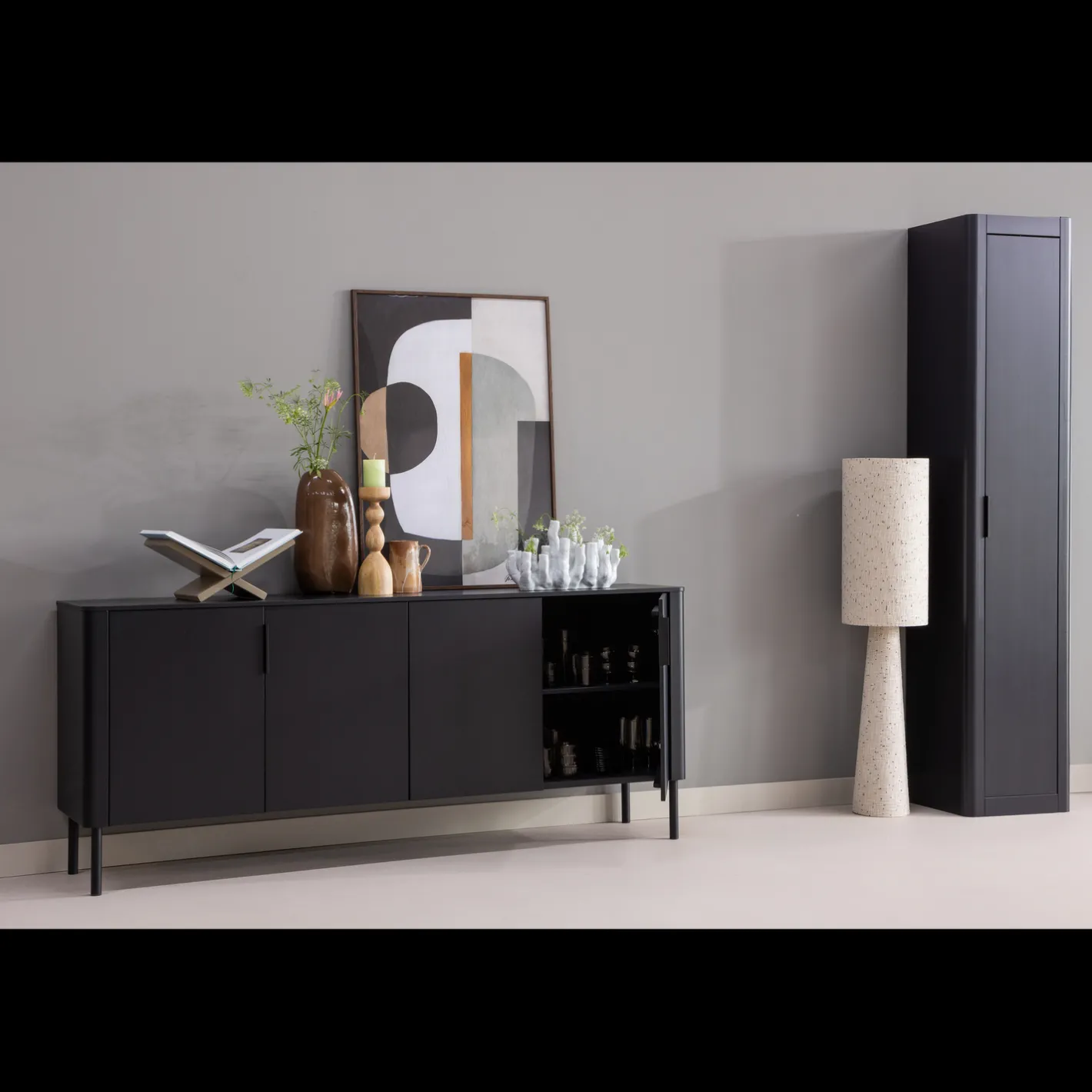 Hot WOOOD Loft Stippen Vloerlamp Naturel