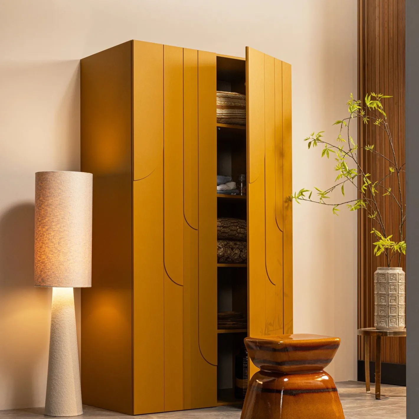 WOOOD Loft Vloerlamp Naturel