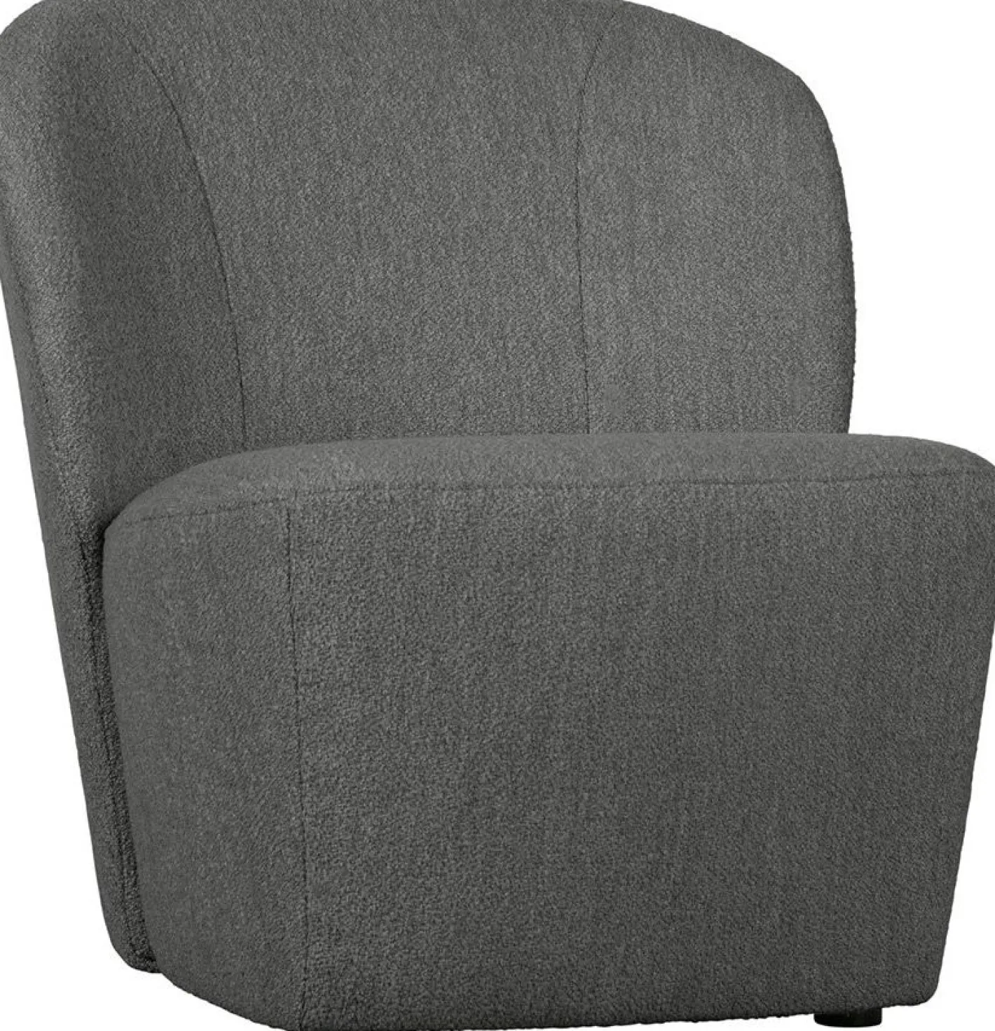 New vtwonen Lofty Bouclé Fauteuil Steel Grey