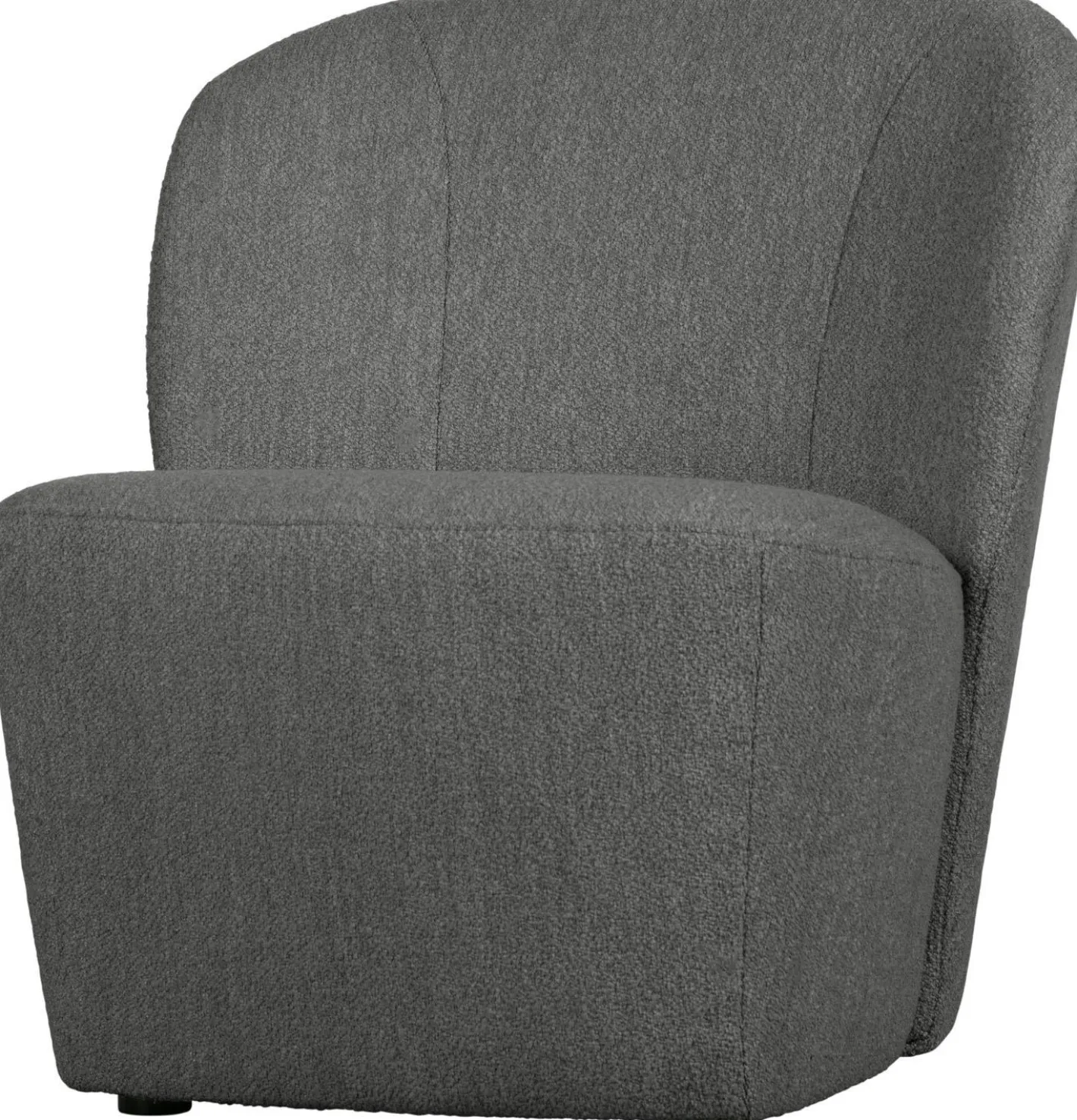 New vtwonen Lofty Bouclé Fauteuil Steel Grey