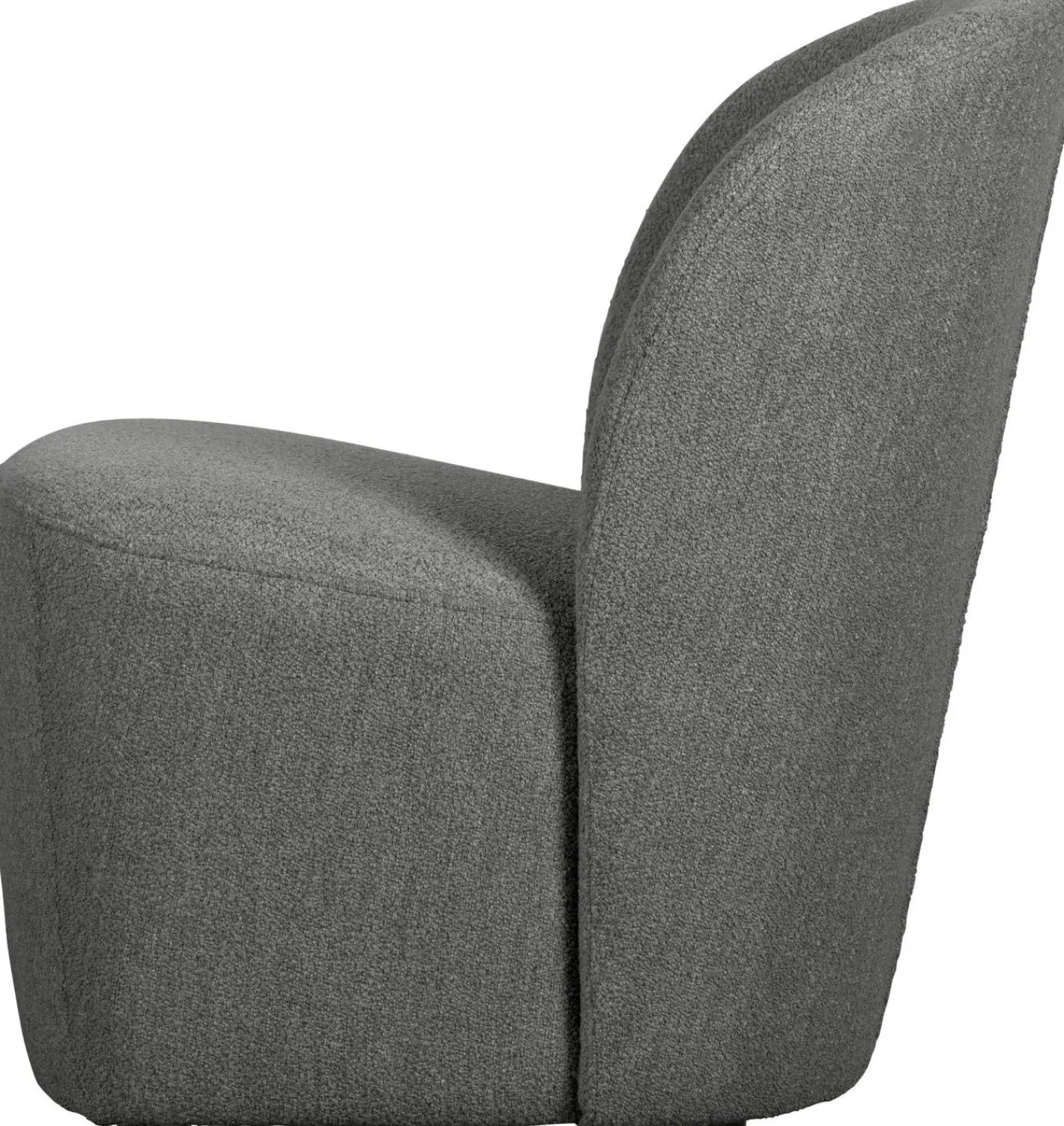 New vtwonen Lofty Bouclé Fauteuil Steel Grey
