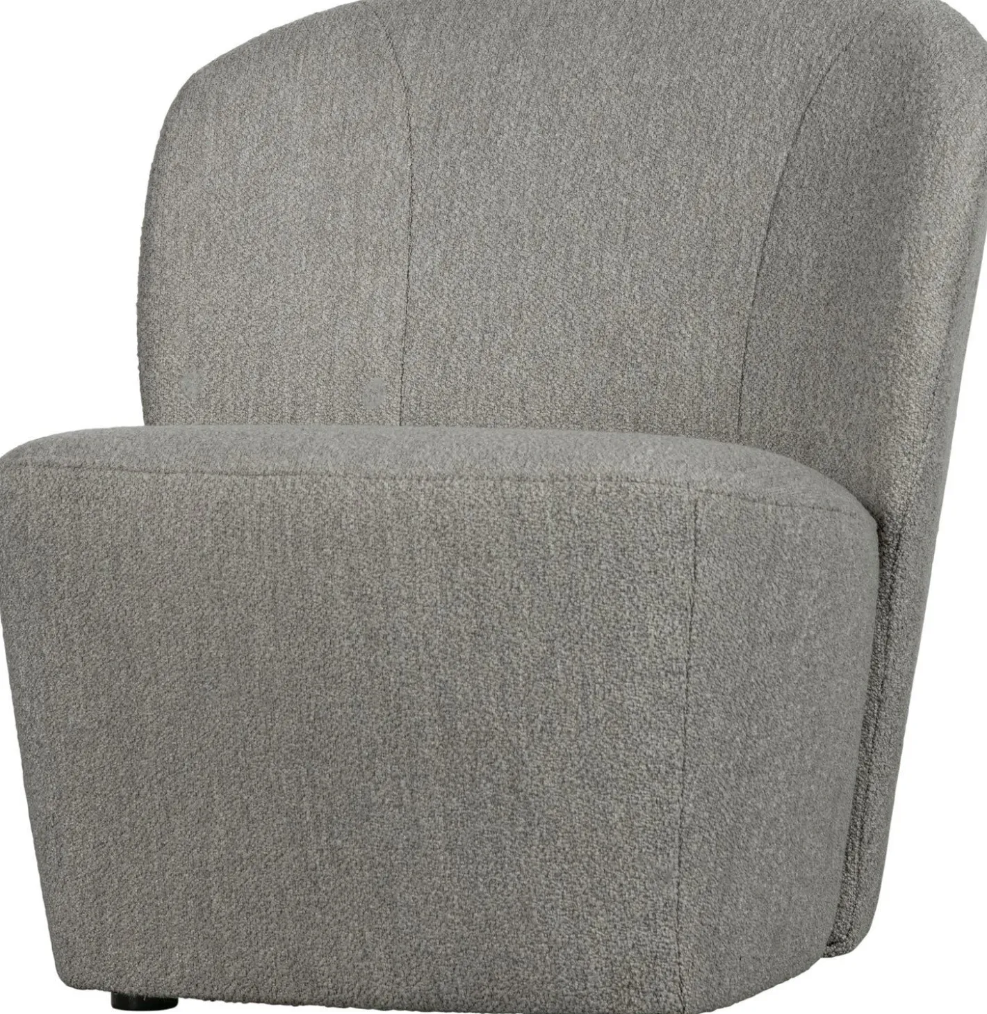 Outlet vtwonen Lofty Bouclé Fauteuil Grijs