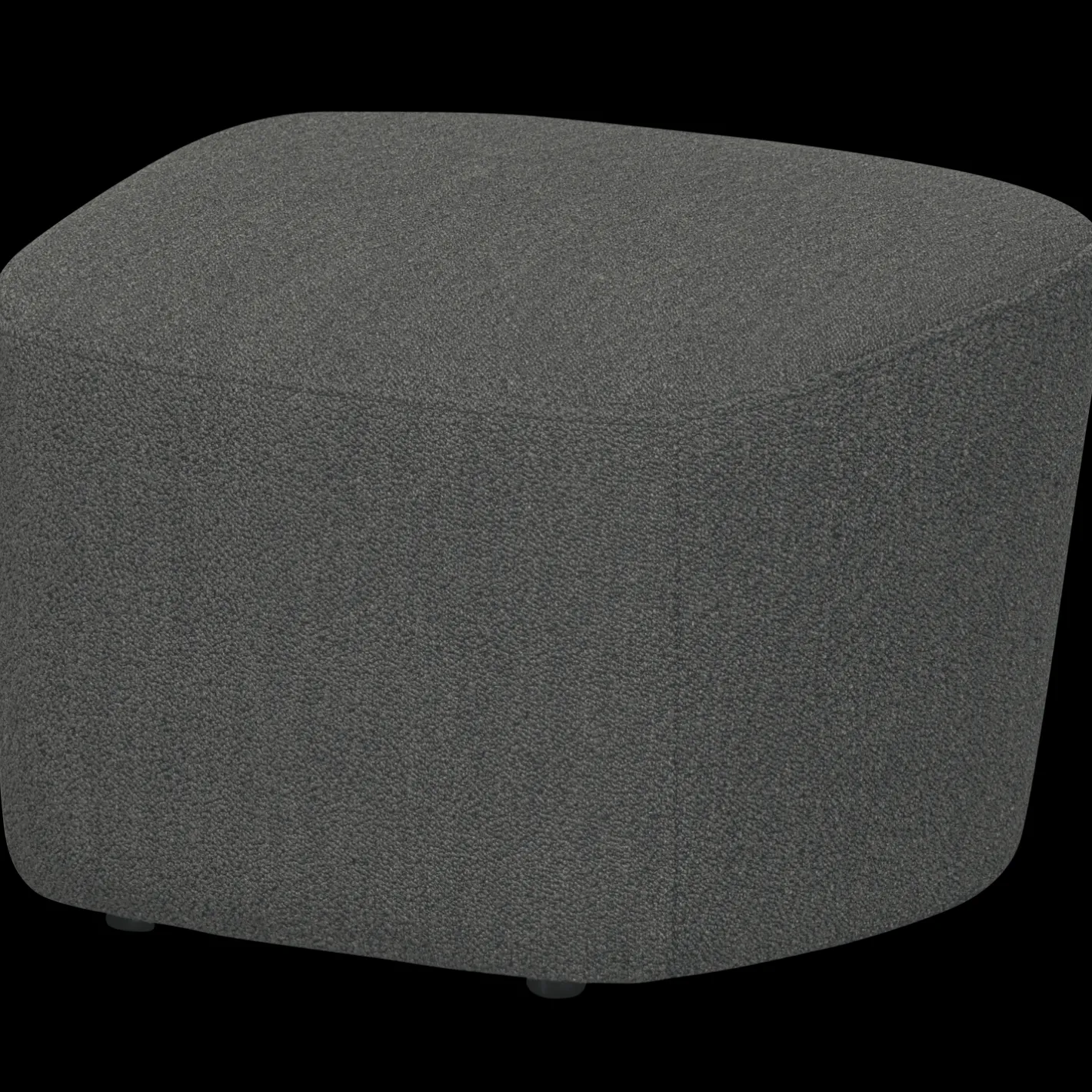 Sale vtwonen Lofty Bouclé Hocker Steel Grey