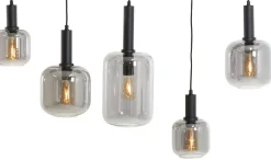 Discount Trendhopper Loki 5-lichts Hanglamp Zwart, Smoke