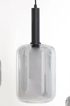 Discount Trendhopper Loki 5-lichts Hanglamp Zwart, Smoke