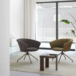 Outlet LABEL Vandenberg Lola Draaifauteuil Groen