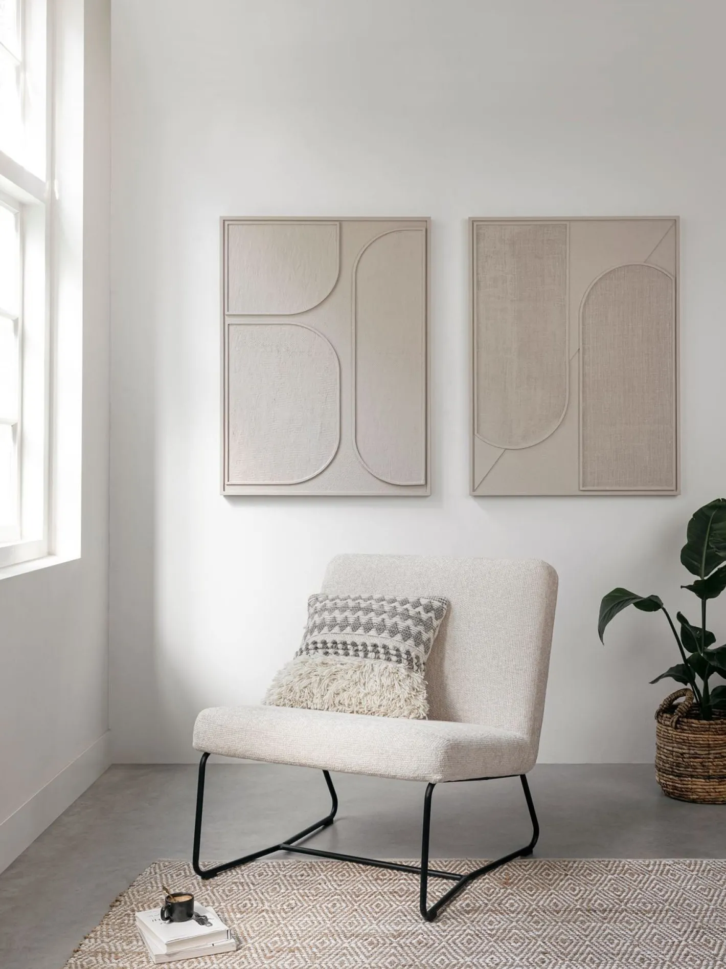 Clearance MUST Living Lorcan Wanddecoratie Cream