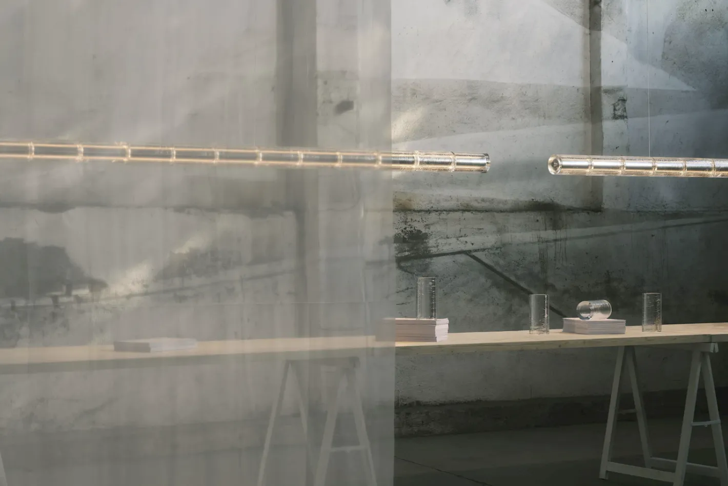 Outlet Flos Luce Orizzontale Hanglamp Aluminium