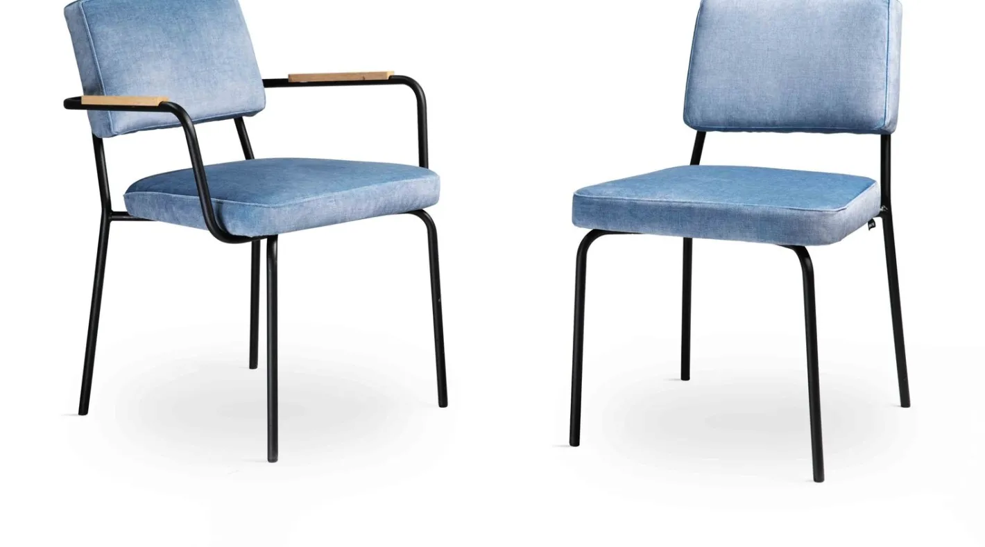 New Eijerkamp Collectie Luke Eetkamerstoel Blauw
